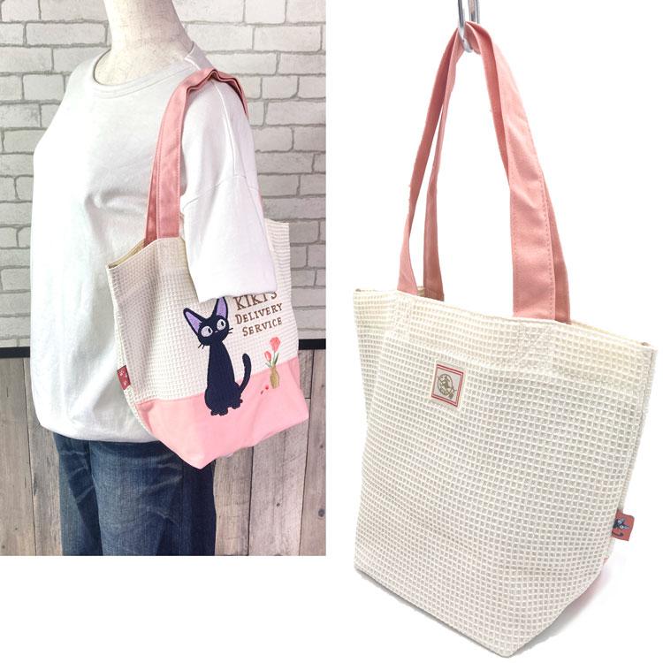 Kiki's Delivery Service Jiji Tote Bag Pink Studio Ghibli Japan Black Cat