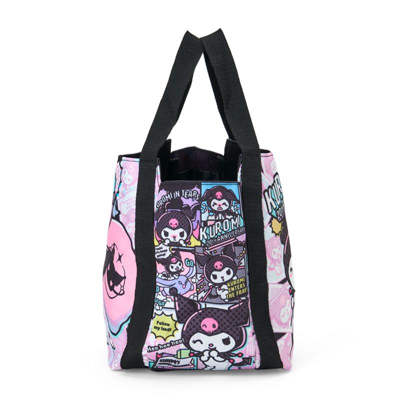 Kuromi Lunch Tote Bag Comic Black Pink Sanrio Japan 2025