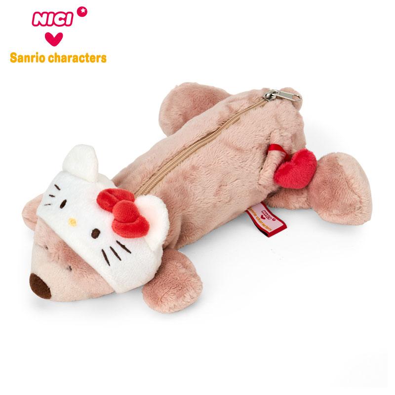 Love Bear Hello Kitty Figure Plush Pouch NICI Sanrio Japan 2025
