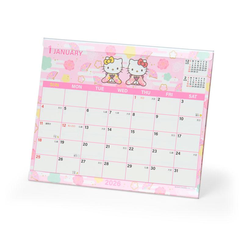 Hello Kitty Sheet Calendar 2026 Sanrio Japan