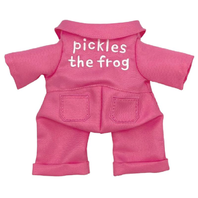 Pickles the Frog Costume for Bean Doll Plush Overalls Pink Japan 2024