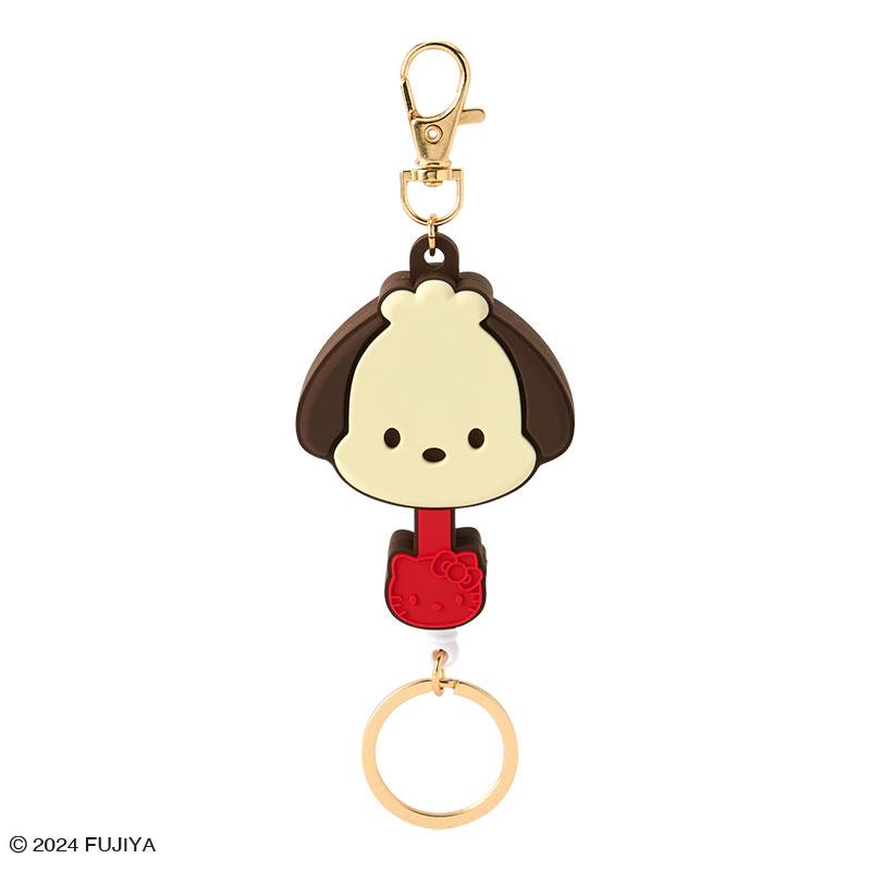 Pochacco Rubber Keychain Key Holder Sanrio Characters Chocolate Japan