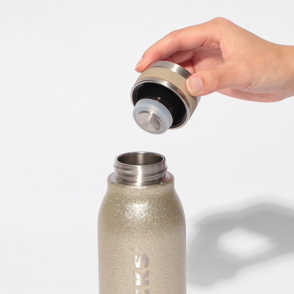 Starbucks Japan Stainless Bottle Glitter Champagne Gold 444ml Christmas 2025