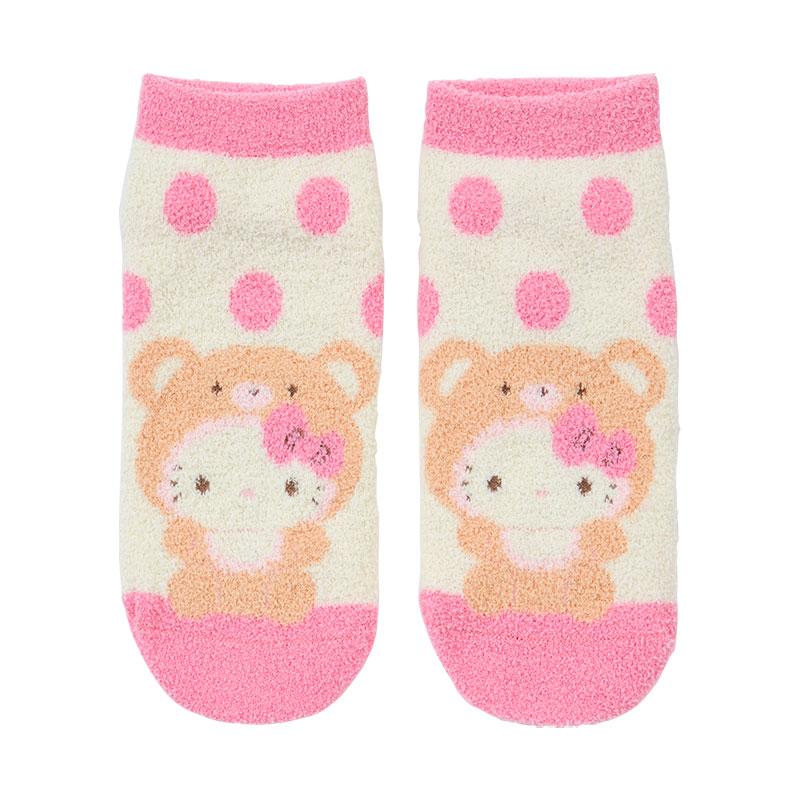 Hello Kitty Socks Mokomoko Fluffy Bear Pink Sanrio Japan 2024