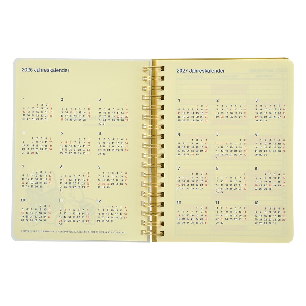 Winnie the Pooh Eeyore 2026 Schedule Book B6 Rollbahn Diary L Disney Store Japan