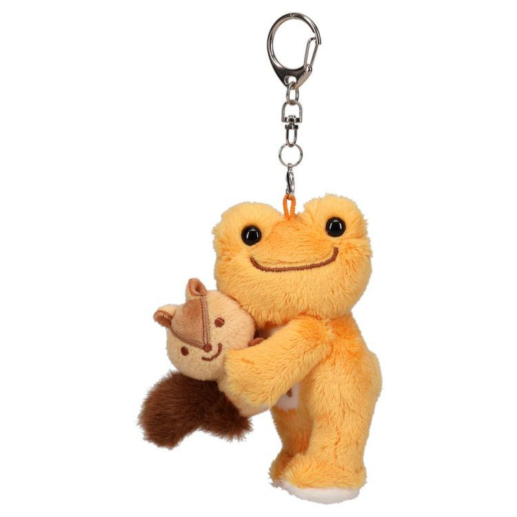Pickles the Frog Plush Keychain with Almond Orange Japan 2025
