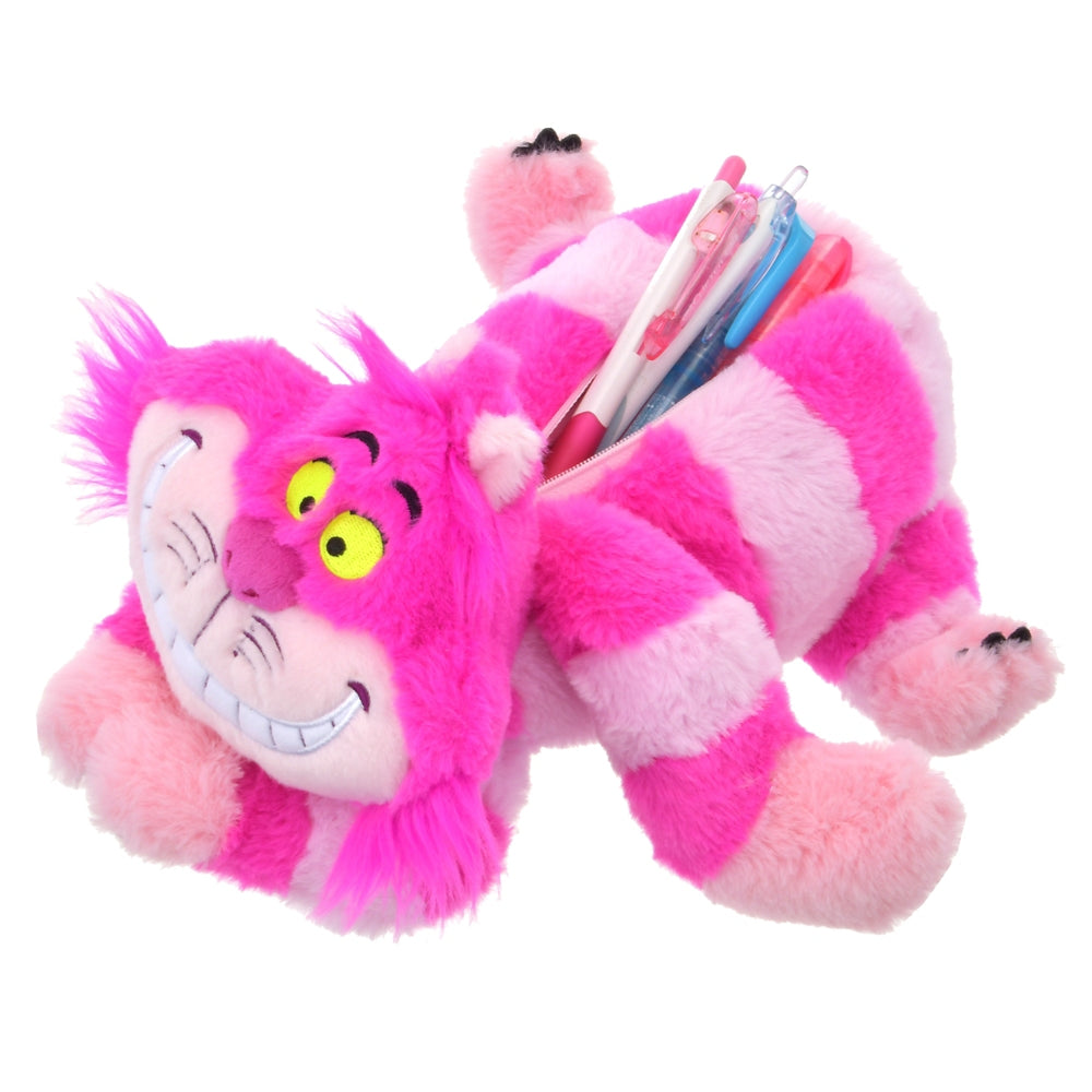 Alice in Wonderland Cheshire Cat Plush Pen Case Pencil Pouch Disney Store Japan