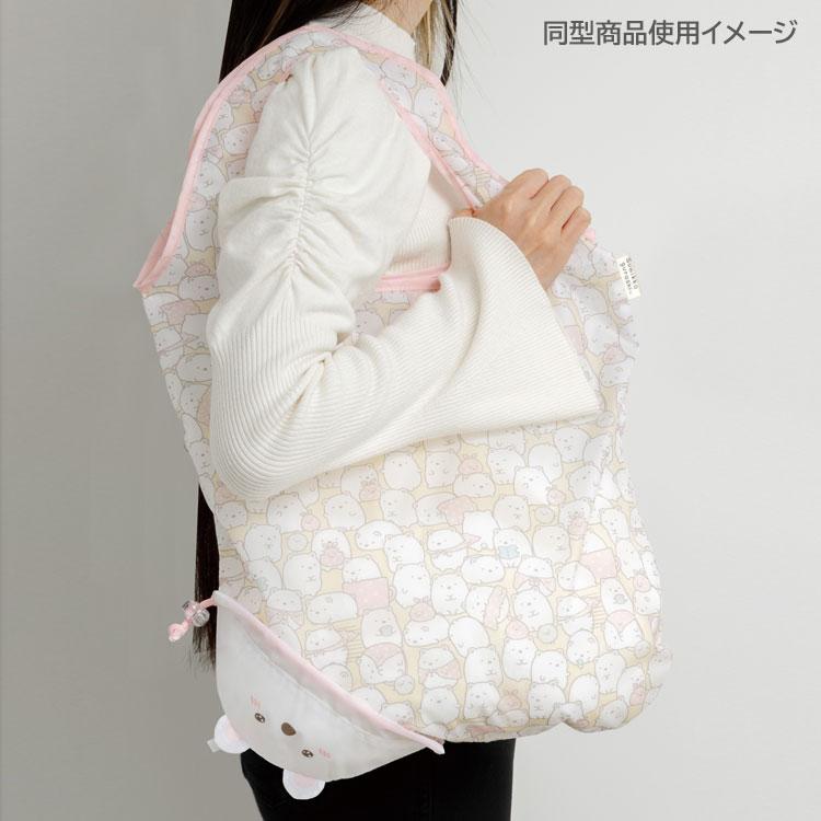 Sumikko Gurashi Neko Cat Eco Shopping Tote Bag ecoron White San-X Japan 2025