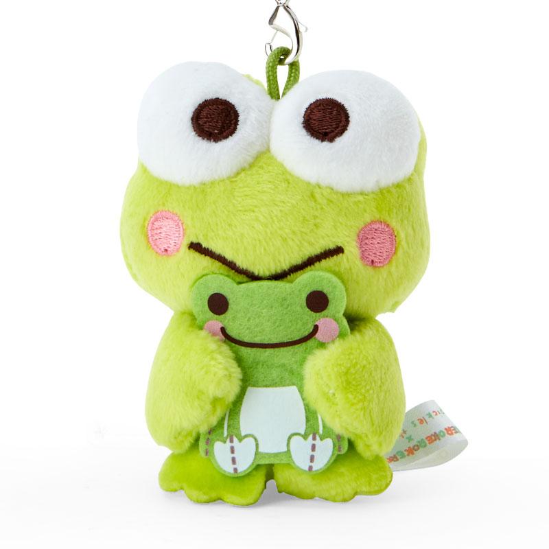 Kero Kero Keroppi Plush Mascot Holder Keychain Pickles the frog Sanrio Japan
