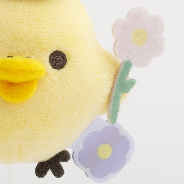 Kiiroitori Yellow Chick Plush Keychain BASIC RILAKKUMA Flower San-X Japan 2025