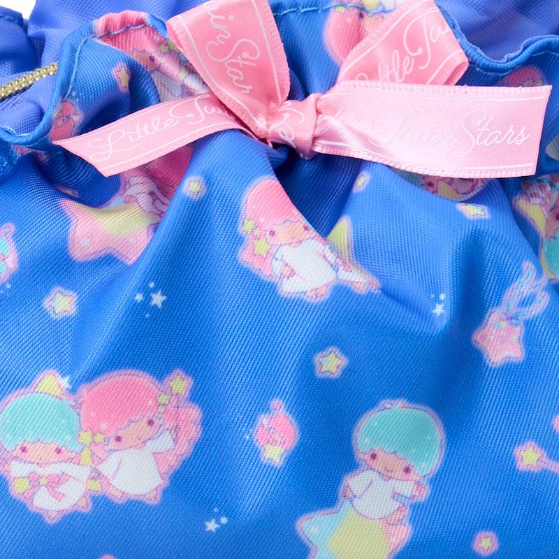 Little Twin Stars Kiki Lala Frill Pouch Blue Sanrio Japan 2025