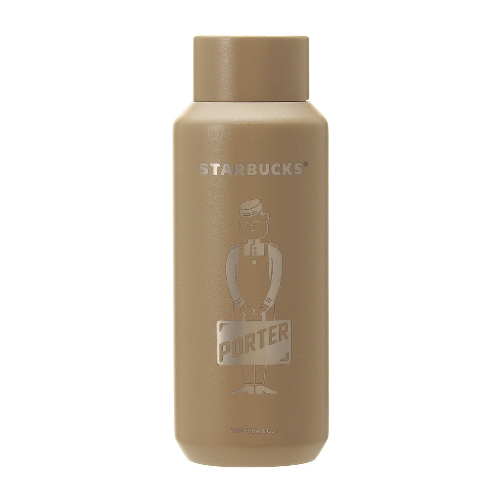 Starbucks Japan PORTER Recycled Stainless Bottle Matte Beige 355ml