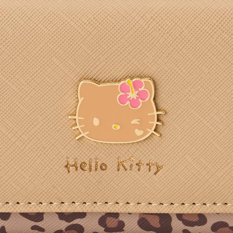 Hello Kitty Sunburn Clasp Trifold Wallet Beige Sanrio Japan 2025