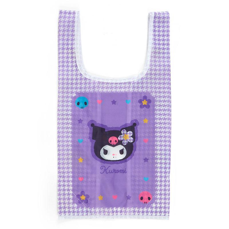 Kuromi Eco Shopping Tote Bag Plush Pouch Flower Sanrio Japan 2024