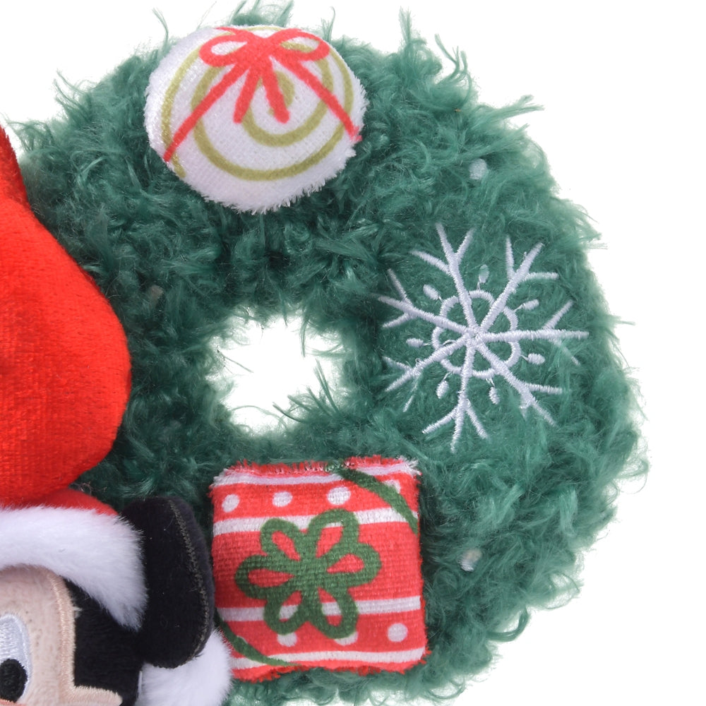 Mickey & Minnie Plush Christmas Wreath Disney Store Japan 2024