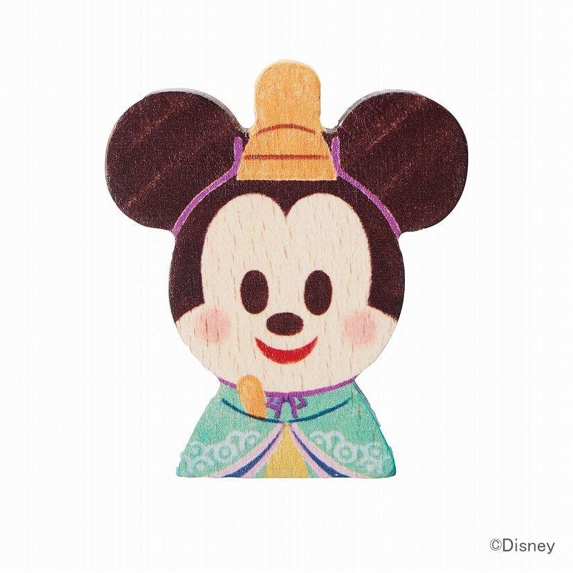 Mickey Minnie KIDEA Toy Wooden Blocks Peach Doll's Festival Disney Store Japan