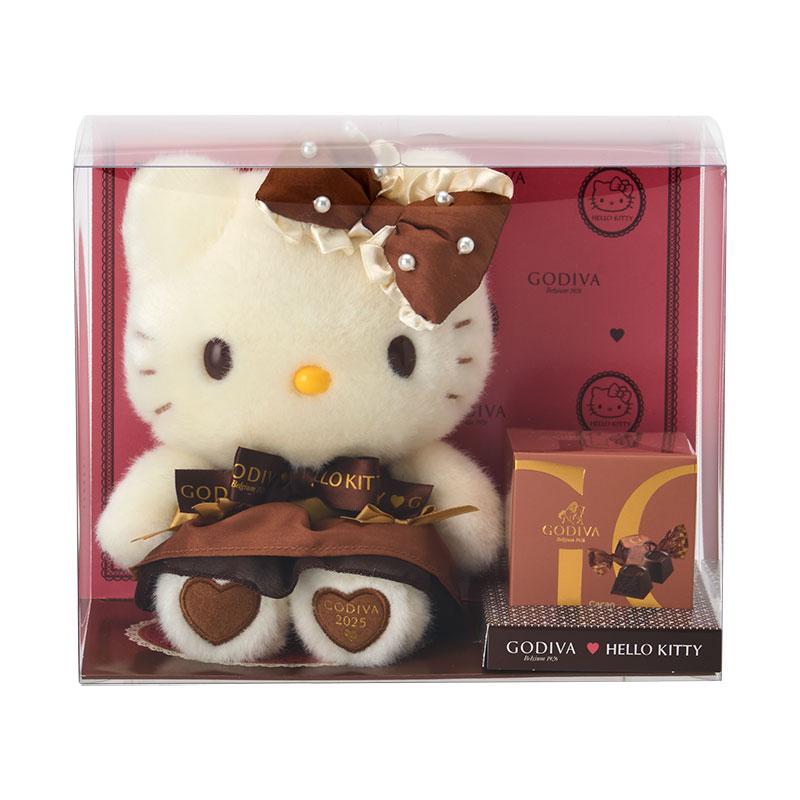 Hello Kitty GODIVA Chocolate Plush Doll Sanrio Japan Valentine's Day 2025