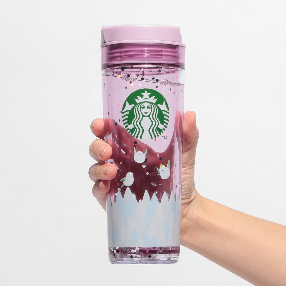 Water In Tumbler Long-tailed Tit 473ml Pink Starbucks Japan New Year 2025