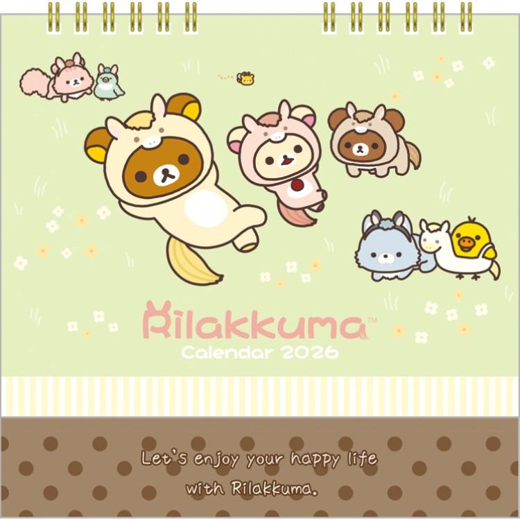 Rilakkuma Calendar Desktop 2026 Eto Zodiac Horse San-X Japan