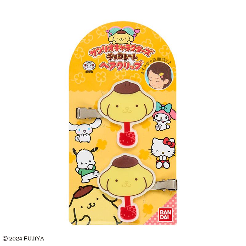 Pom Pom Purin Hair Clip Sanrio Characters Chocolate Japan