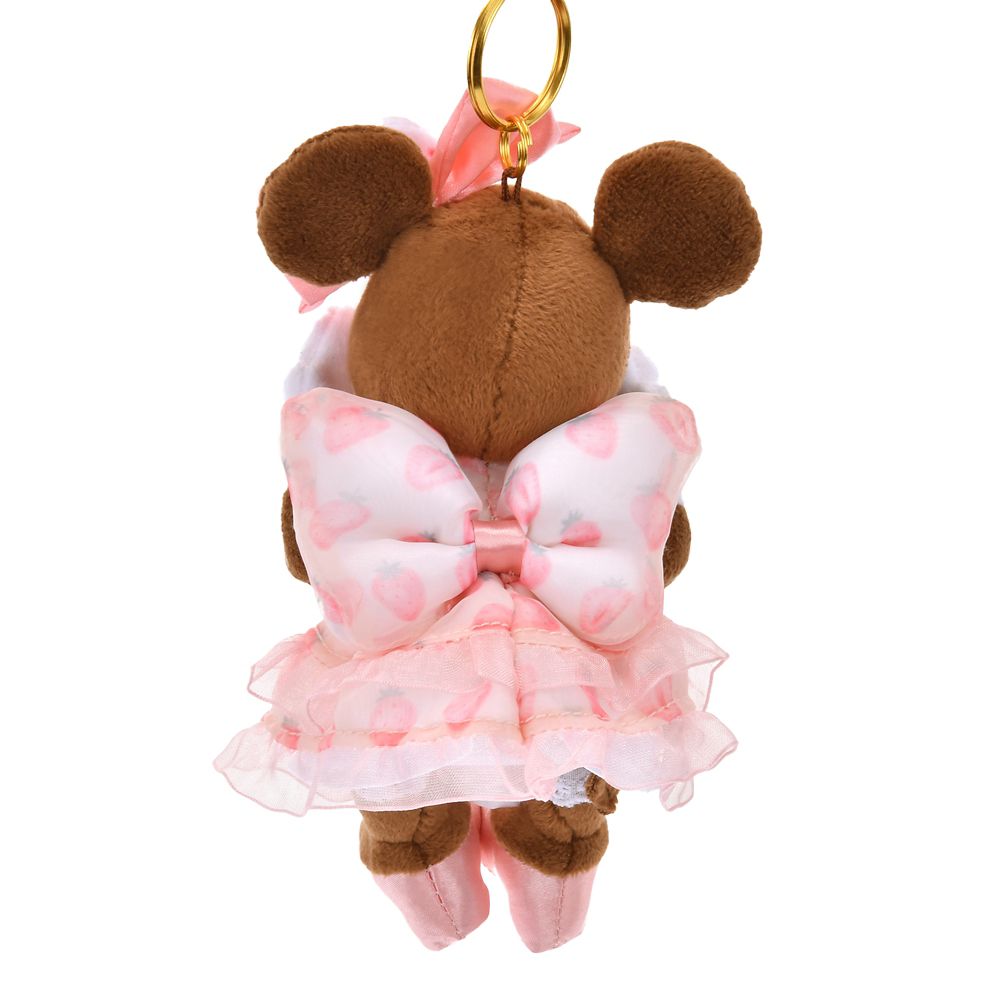 Minnie Plush Keychain STRAWBERRY COLLECTION Disney Store Japan 2025