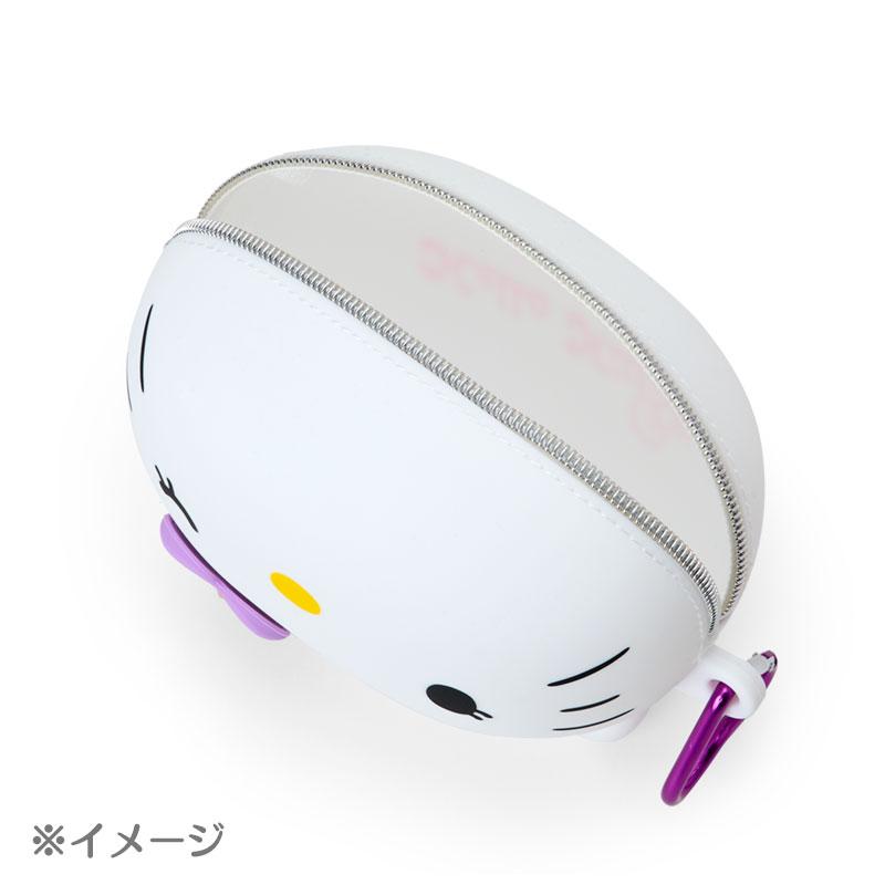 Hello Kitty Silicone Pen Case Pencil Pouch Beige Sanrio Japan 2025