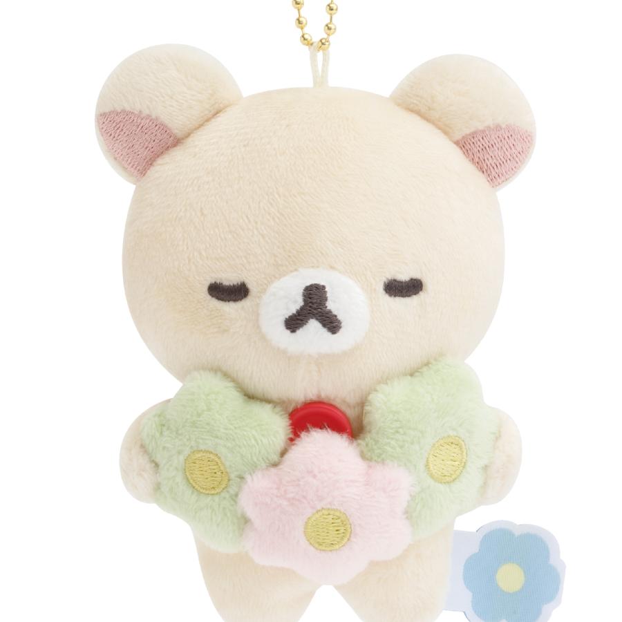 Korilakkuma Plush Keychain BASIC RILAKKUMA Flower San-X Japan 2025 Shop Limit
