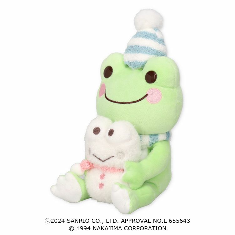 Pickles the Frog Kero Kero keroppi Plush Doll S Snowman Japan 2024