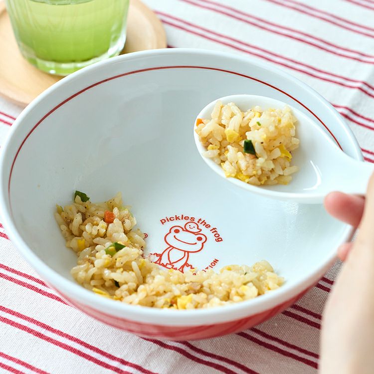 Pickles the Frog Chinese style Bowl Rice spoon Japan