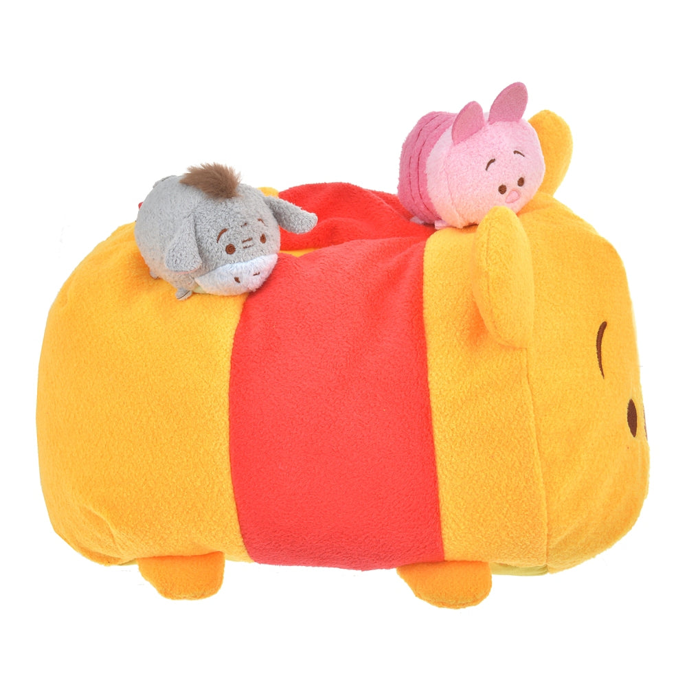 Winnie the Pooh Eeyore Piglet Tsum Tsum Plush Tissue Box Cover Disney Japan