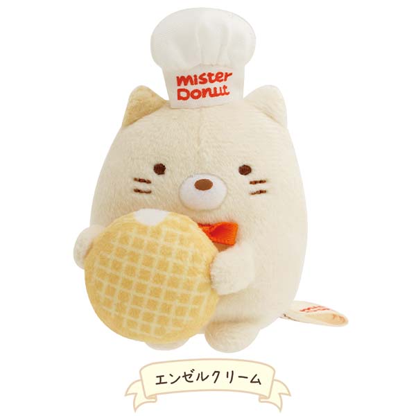 Sumikko Gurashi Neko Cat mini Tenori Plush Doll Mister Donut San-X Japan 2024