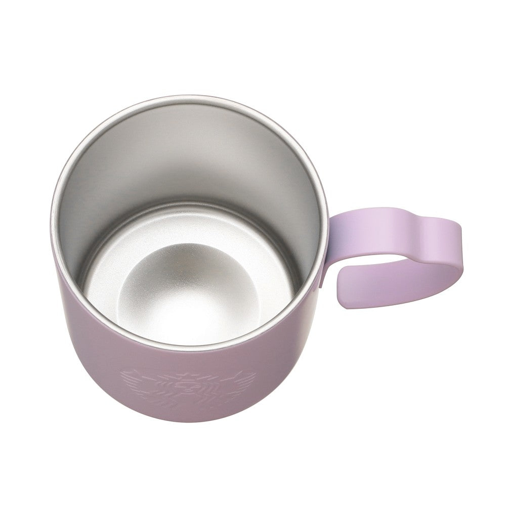 Starbucks Japan SAKURA 2025 Stainless Mug Cup Petal Handle Purple 355ml