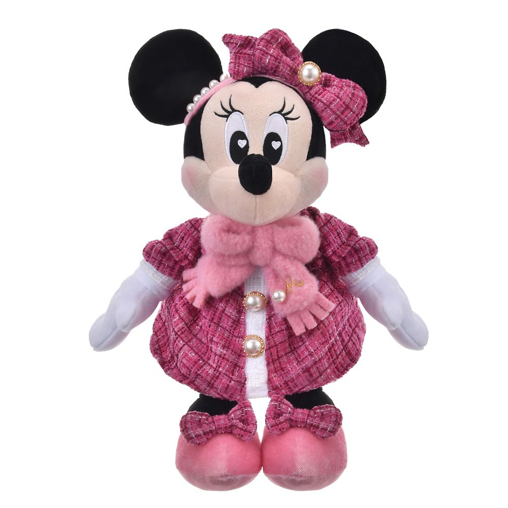 Minnie Plush Doll TWEED STYLE Disney Store Japan 2025