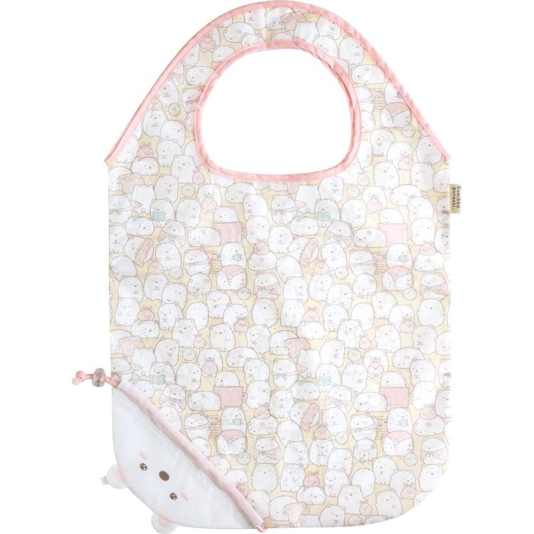 Sumikko Gurashi Shirokuma Bear Eco Shopping Tote Bag ecoron Pink San-X Japan
