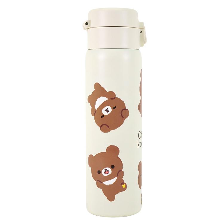 Chairoikoguma Marche Stainless Bottle 480ml Rilakkuma Store Limit San-X Japan