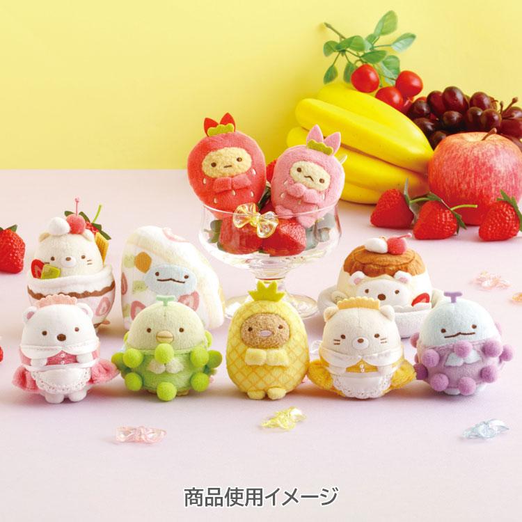 Sumikko Gurashi Neko Cat mini Tenori Plush Doll Fruit Parlor San-X Japan 2025