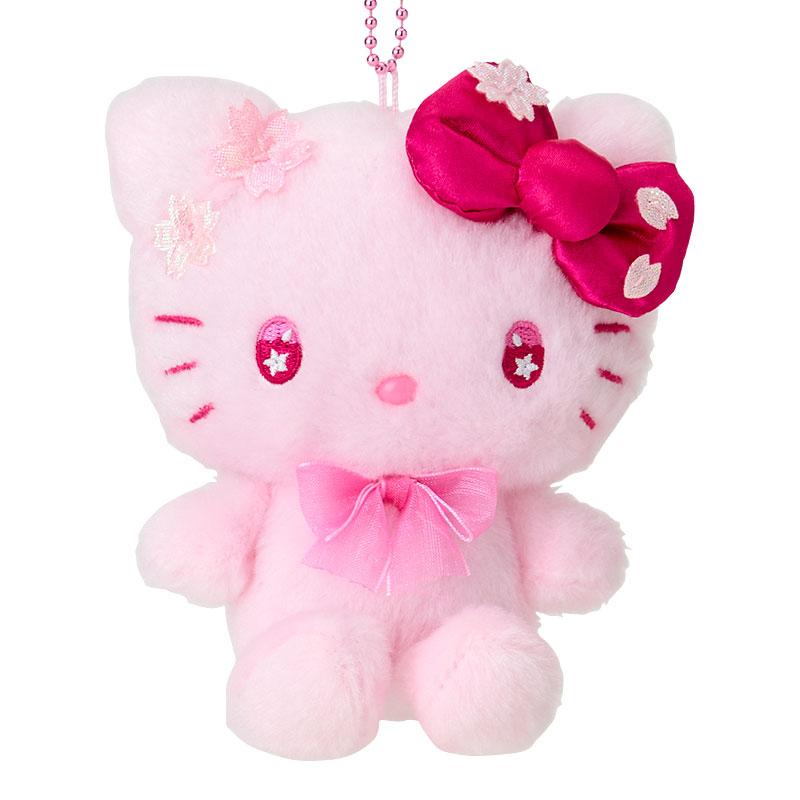 Hello Kitty Plush Mascot Holder Keychain Sanrio Japan Sakura 2025