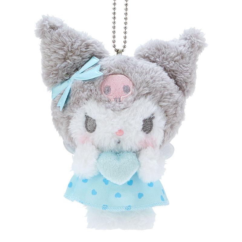 Kuromi Plush Mascot Holder Keychain Dreaming Angel Blue Sanrio Japan 2024