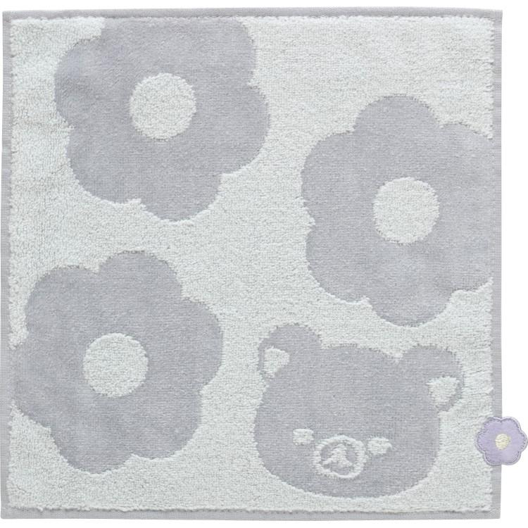 BASIC RILAKKUMA Flower mini Towel Gray San-X Japan 2025