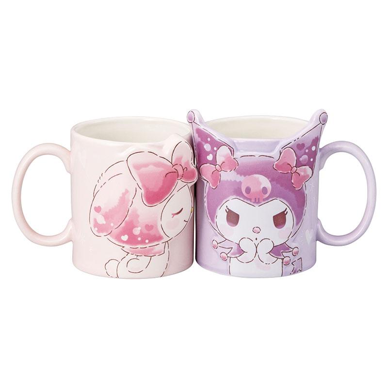 My Melody & Kiromi Kiss Pair Mug Cup Sanrio Japan 2024