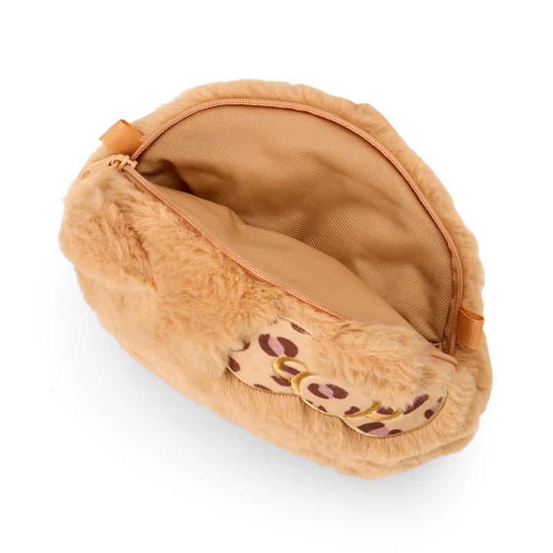 Hello Kitty Fur Shoulder Bag Face Shape Brown Sanrio Japan 2025