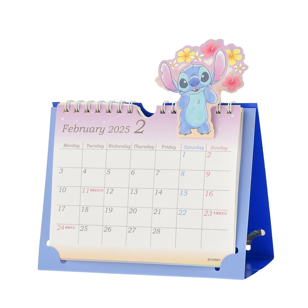 Scrump & Stitch Calendar Desktop 2025 Pop-Up Disney Store Japan