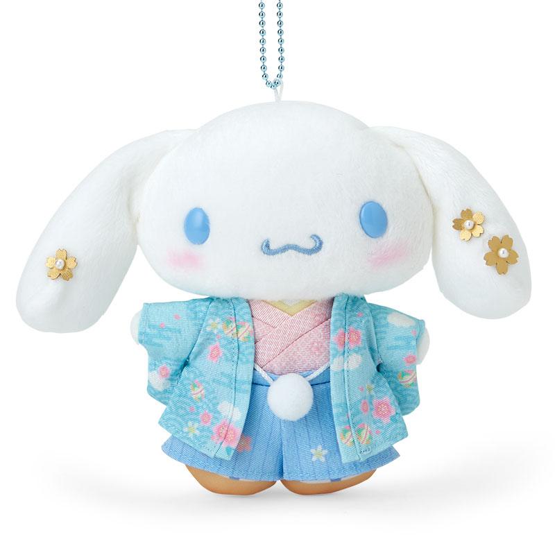 Cinnamoroll Plush Mascot Holder Keychain Kimono Sanrio Japan Sakura 2024