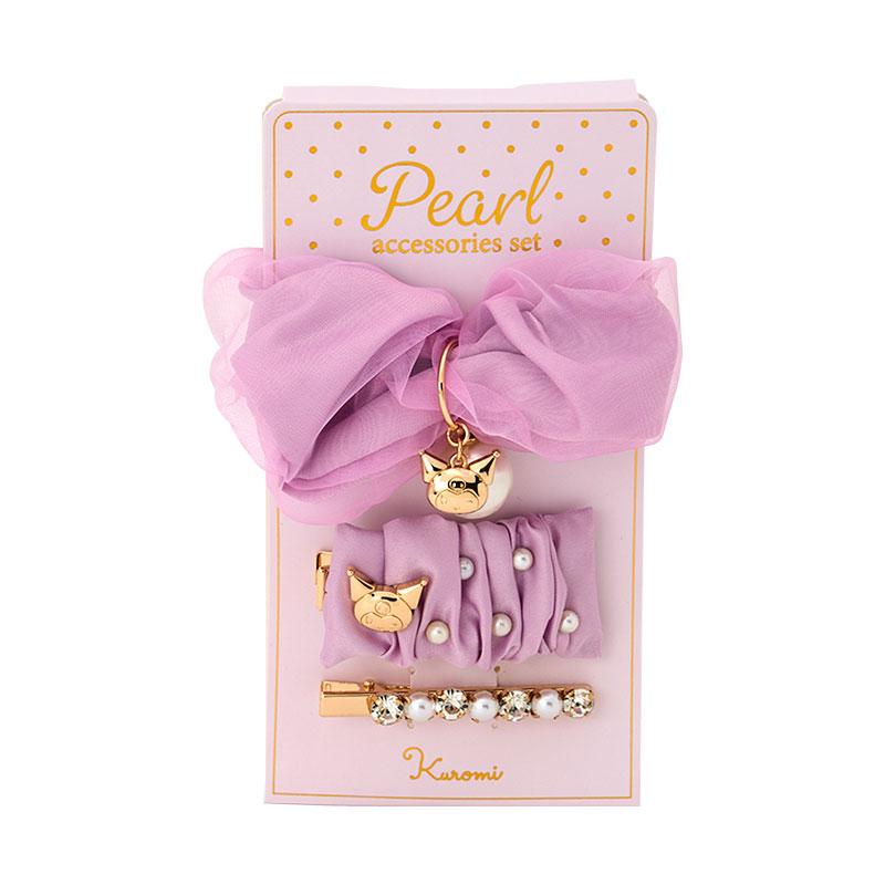 Kuromi Scrunchy Ponytail Holder Pearl Hair Accessories Sanrio Japan 2025