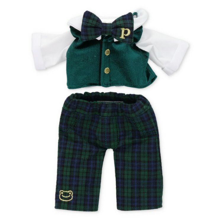 Pickles the Frog Costume for Bean Doll Plush Plaid Pants Set Japan 2025