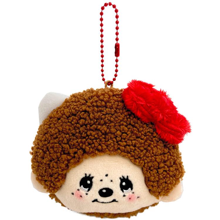 Monchhichi Hello Kitty Plush mini Pouch Face Sanrio Japan