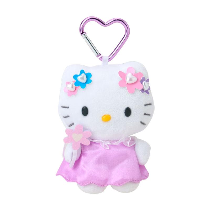 Hello Kitty Plush Mascot Holder Keychain Flower Sanrio Japan 2025