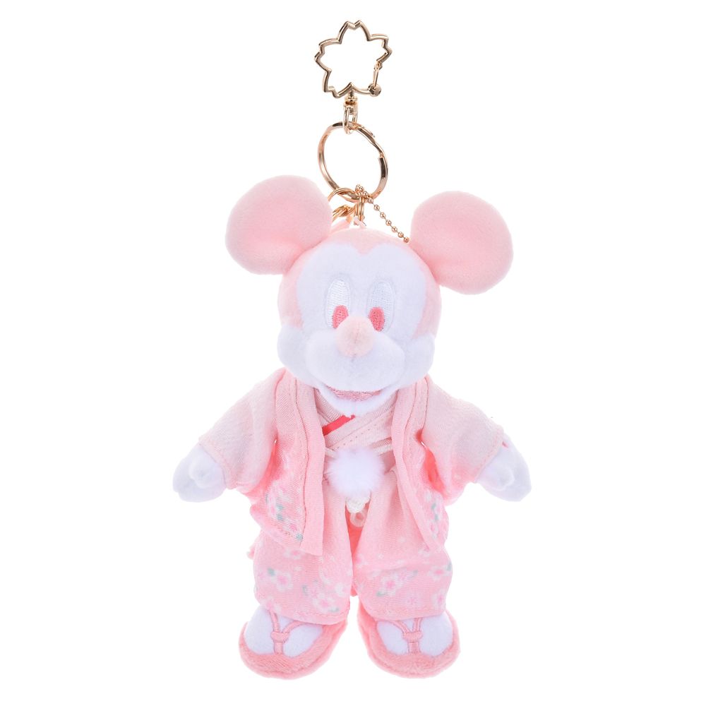 Mickey Plush Keychain Kimono SAKURA Disney Store Japan 2025 Limit