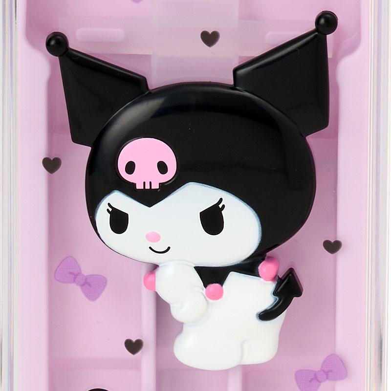 Kuromi Lunch Trio Cutlery Fork Spoon Chopsticks Relief Sanrio Japan 2025