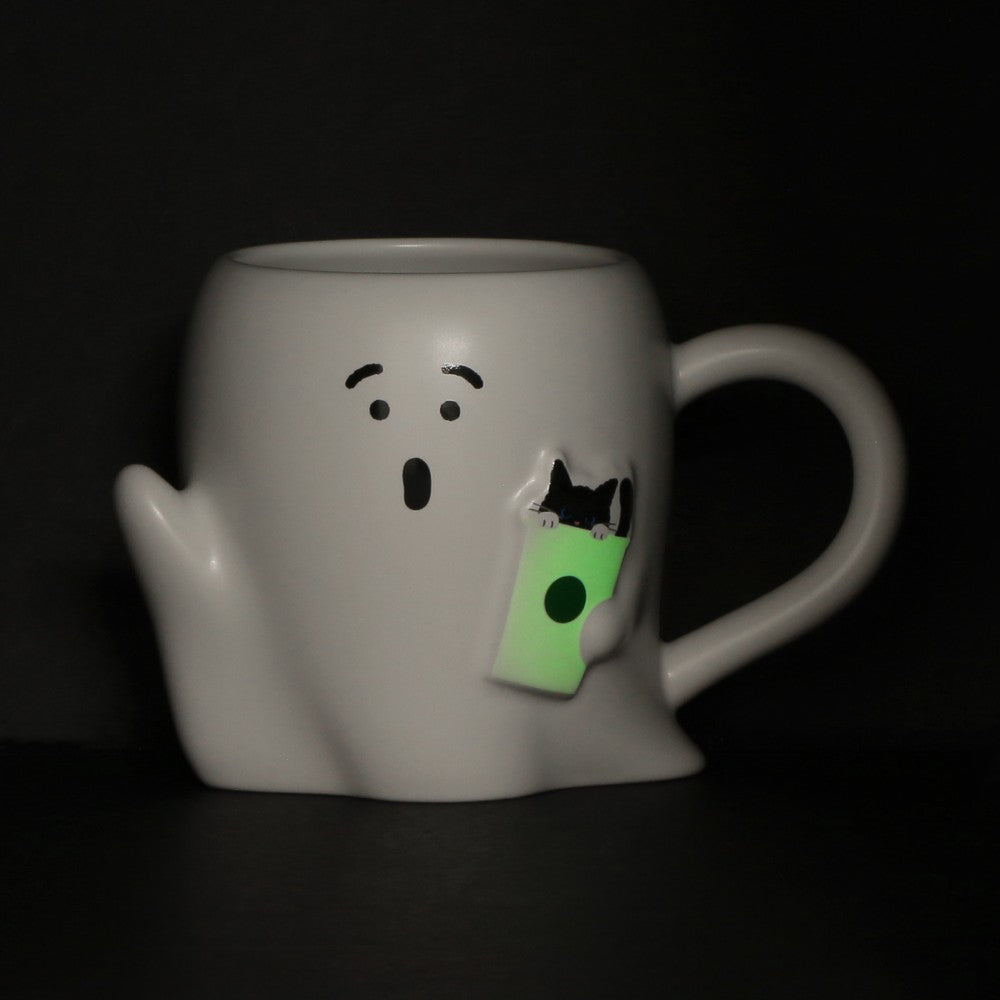 Starbucks Japan Halloween 2025 Mug Cup Ghost Glow in the Dark 355ml